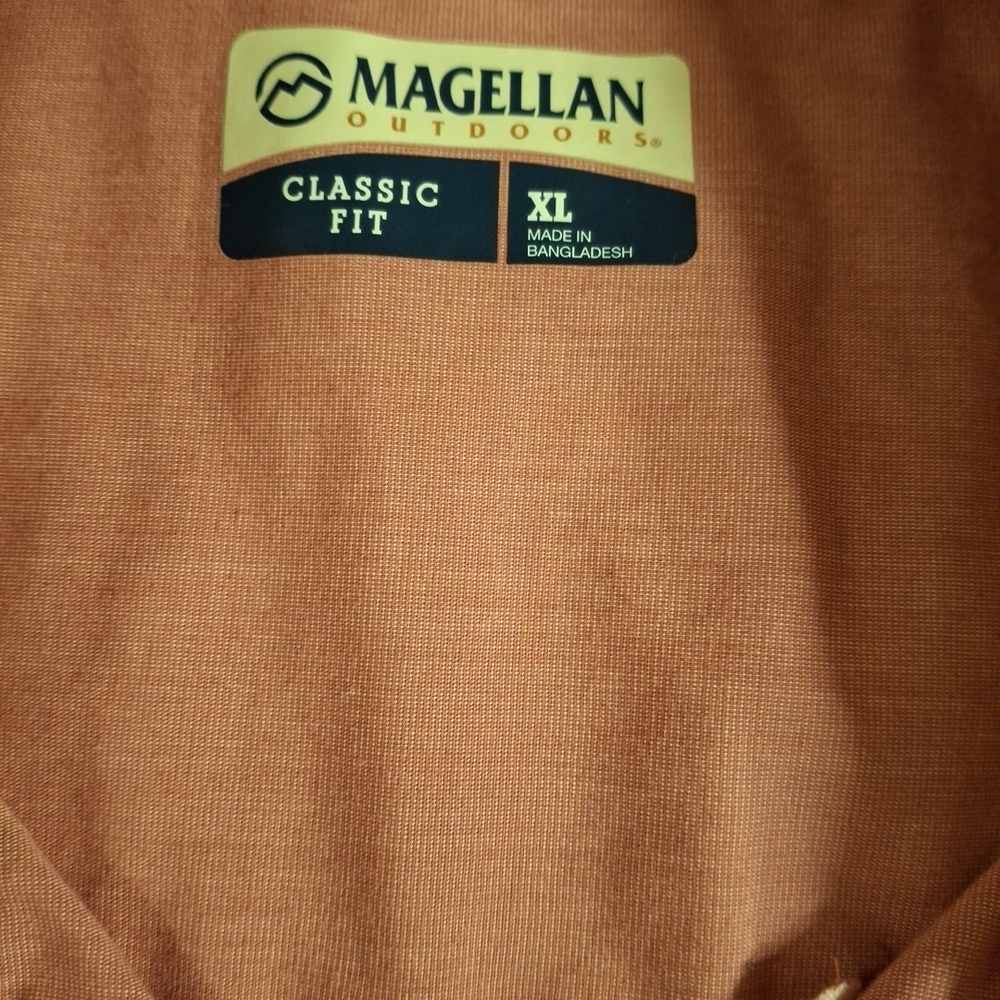 Magellan Outdoors Summer-Style Shirt - Warm Orange